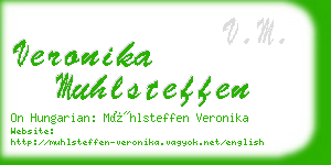 veronika muhlsteffen business card